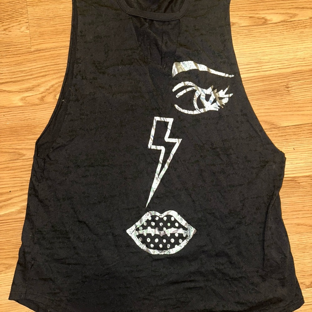 Zumba Fitness Black Graphic Muscle Tee